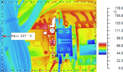 Infrared contactor inspection